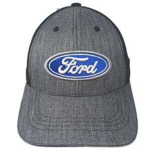 360 APPAREL Trucker Hat Gray Black OS Ford Logo Embroidered Lithia Adjustable